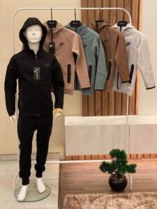 Nike Tech Fleece детски комплект черен