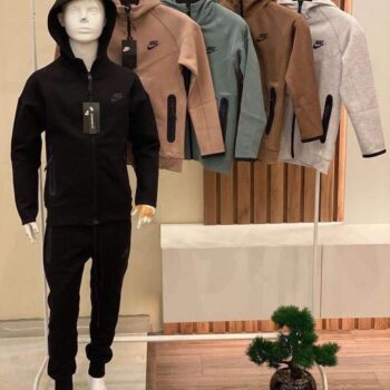 Nike Tech Fleece детски комплект черен