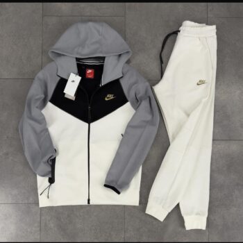 Nike Tech fleece бял със сиво