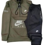 Nike Аir екип зелено и черно мъже