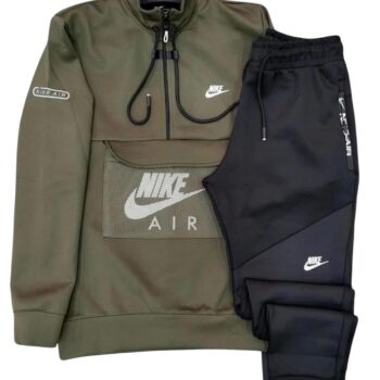 Nike Аir екип зелено и черно мъже