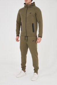 Nike Tech Fleece зелен спортен екип мъжки
