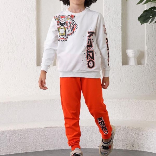 Kenzo детски спортен комплект oранжев