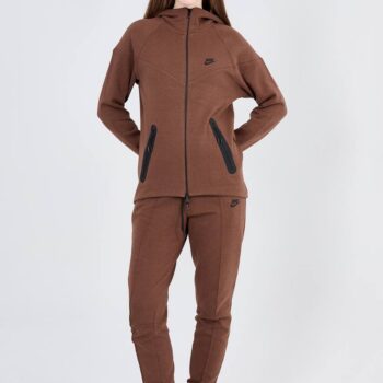 Nike Tech Fleece Windrunner дамски комплект кафяв