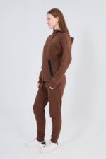 Nike Tech Fleece Windrunner дамски комплект кафяв