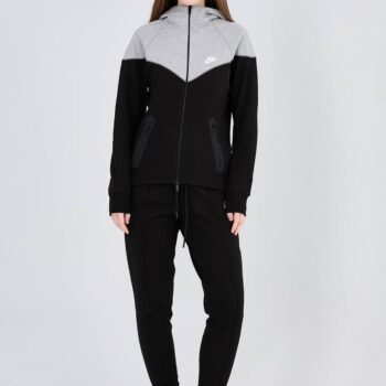 Nike Tech Fleece Windrunner дамски сив-черен