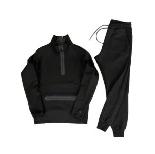Nike Tech Fleece мъжки екип графит Nike Tech Fleece мъжки черен 1/2-Zip