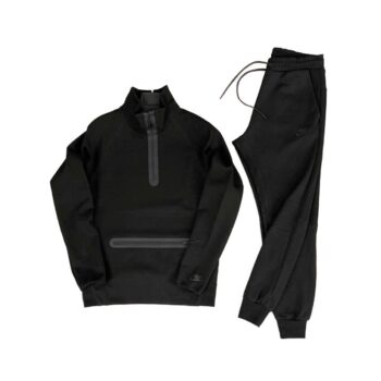 Nike Tech Fleece мъжки екип графит Nike Tech Fleece мъжки черен 1/2-Zip