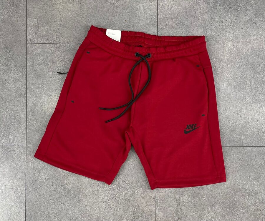 Tech Fleece къси панталони тъмно червени Tech Fleece къси панталони тъмно червени