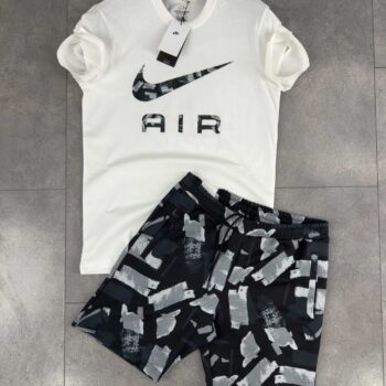 Nike Air екип черно и бяло къс