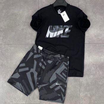 Nike къс мъжки екип черен