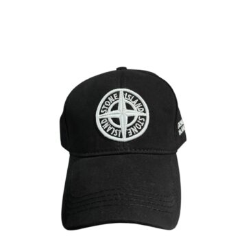 Stone island шапка с козирка черна