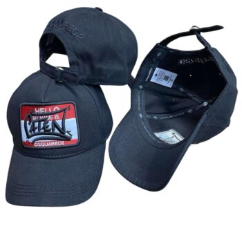 Dsquared2 шапка с козирка черна