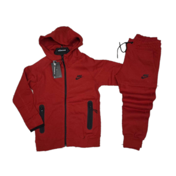 Nike Tech Fleece черно и червено мъжки