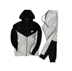 Nike Tech Fleece мъжки екип сив-черен