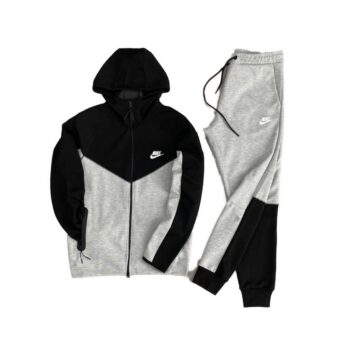 Nike Tech Fleece мъжки екип сив-черен