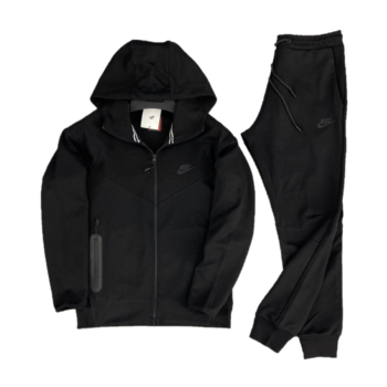 Nike Tech Fleece Черен черен мъжки комплект