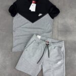 Nike мъжки къс екип черно и сиво