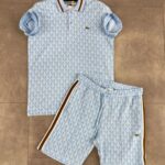 Lacoste къс екип мъжки светло син